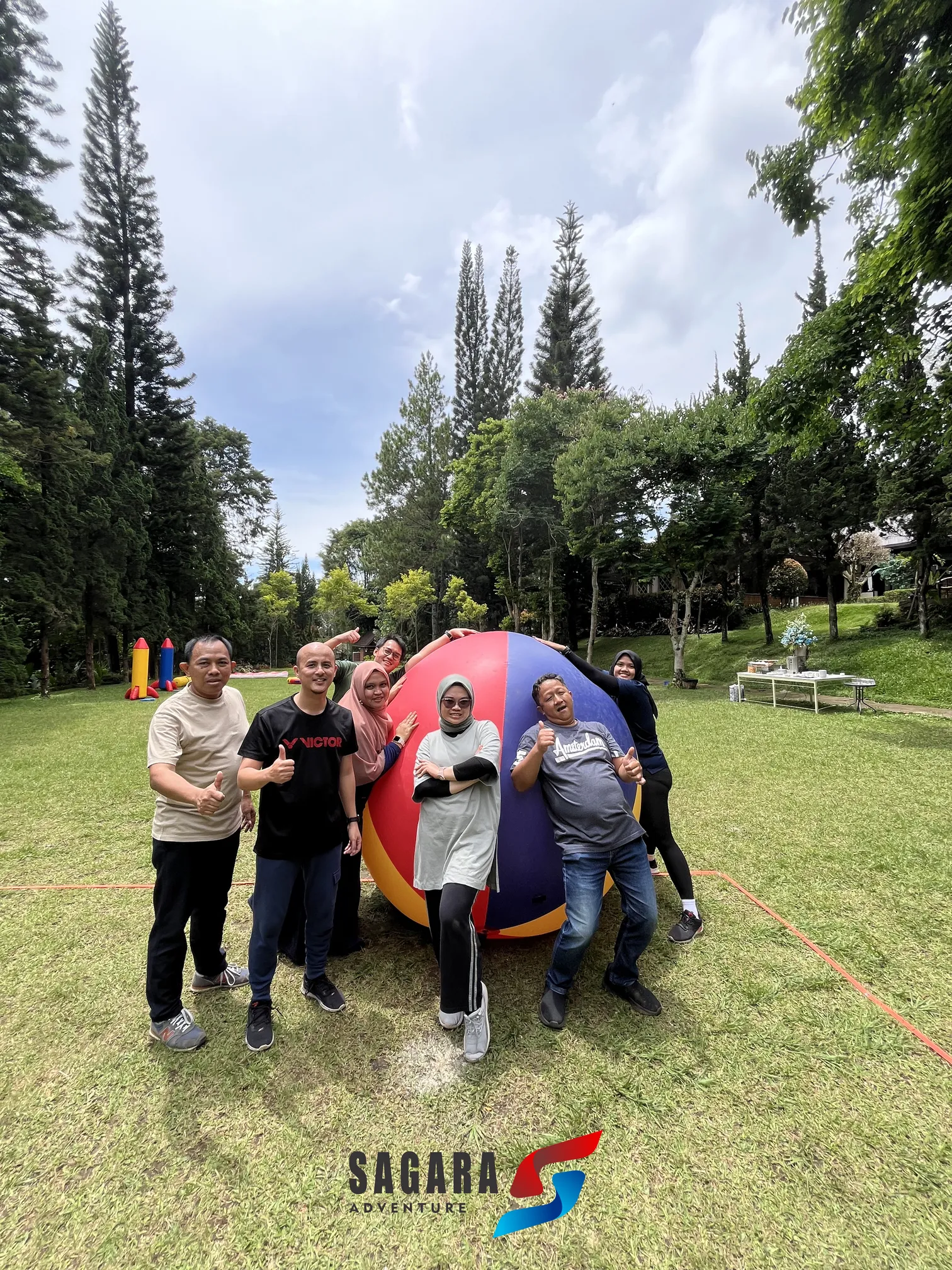 Adventure & Outbound Games Inflatable Balon di Citra Alam Riverside